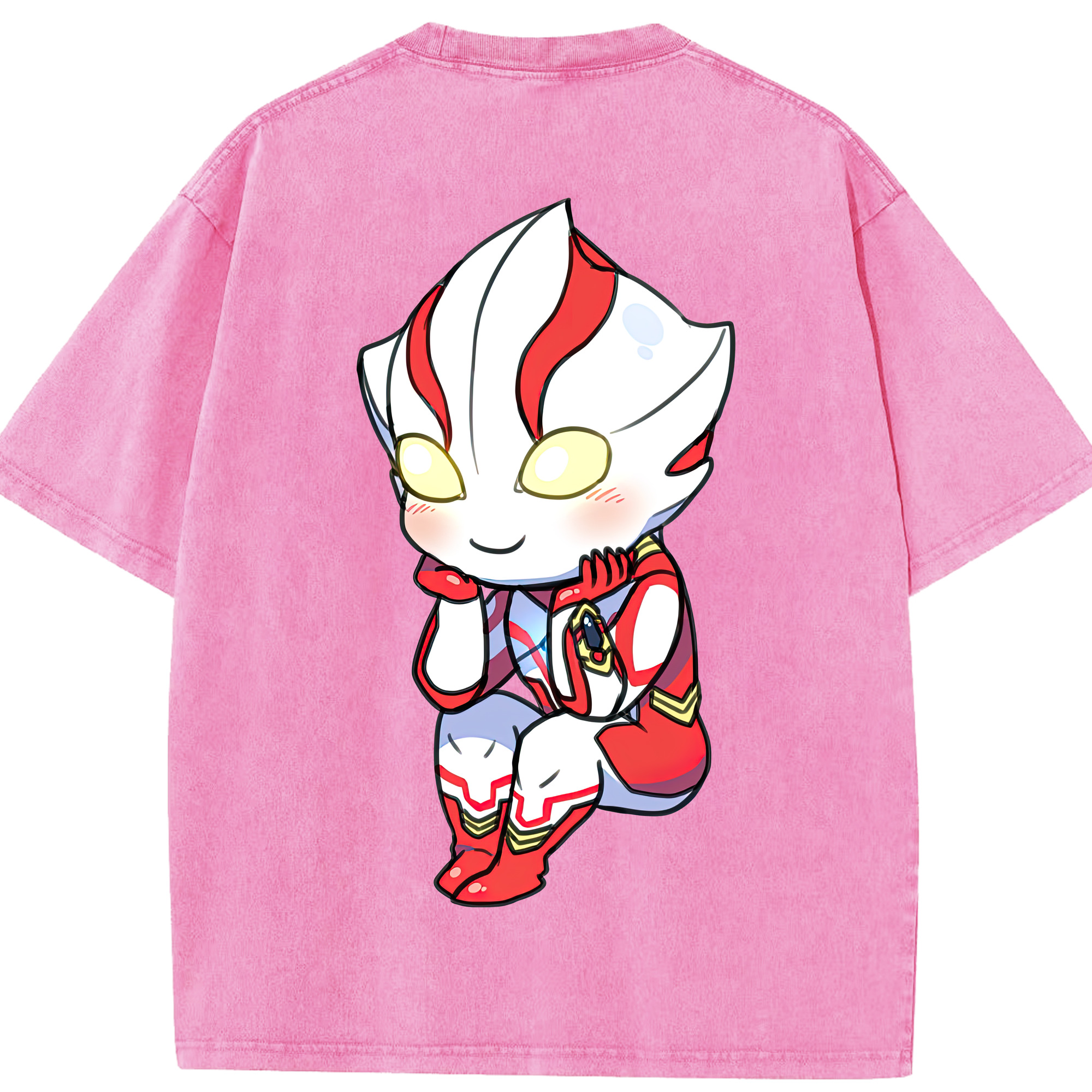 （画像用） ウルトラマン Ultraman 綿100% ヴィンテージ風 半袖Tシャツ（背面プリント）